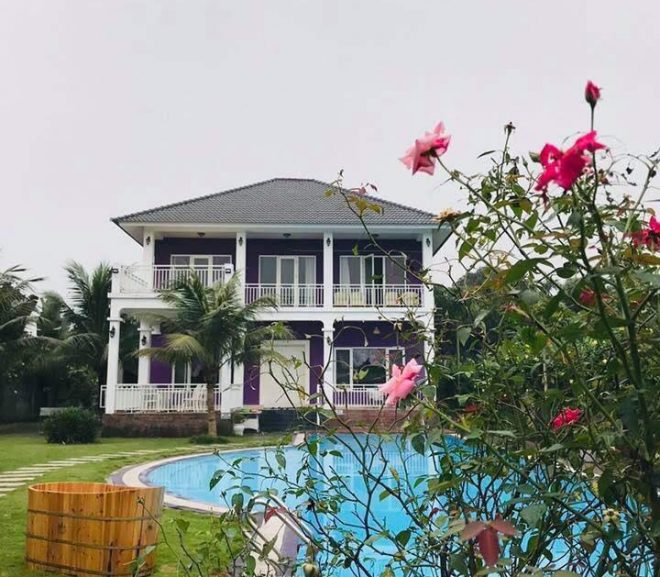 Violet villa Lương Sơn, Hoà Bình (5 phòng ngủ)- Biệt thự đẹp, có bể bơi riêng